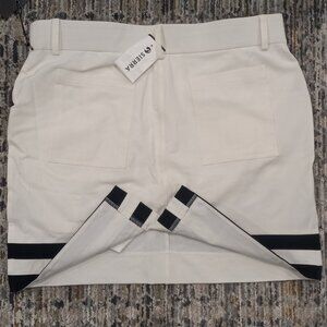 Belyn Key Chalk Onyx Oxford Skirt for Women (Tennis Style)